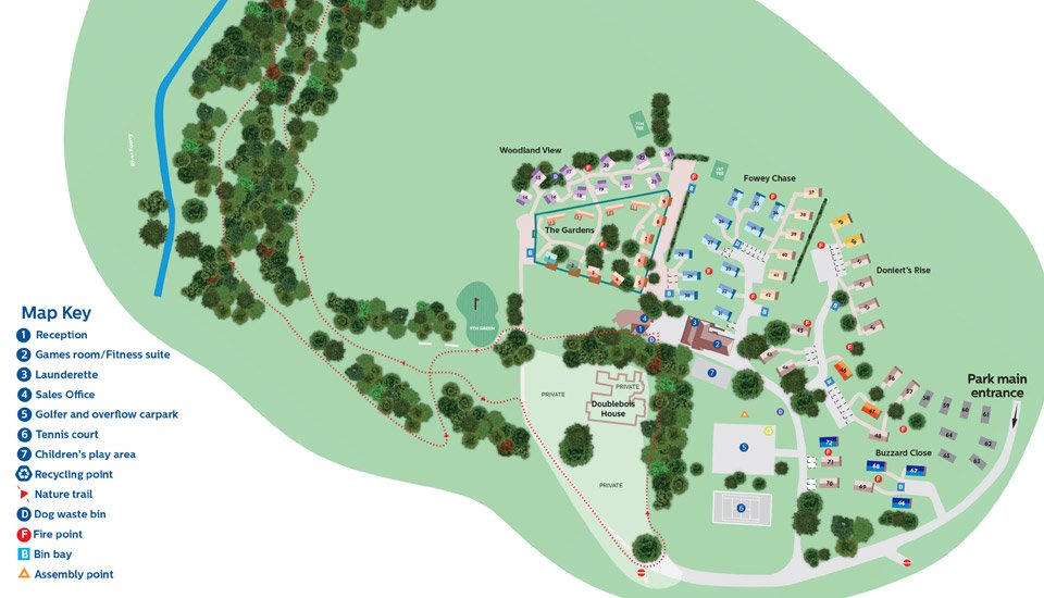 About Hoburne Doublebois Holiday Park Setting About Hoburne Doublebois Holiday Park Setting